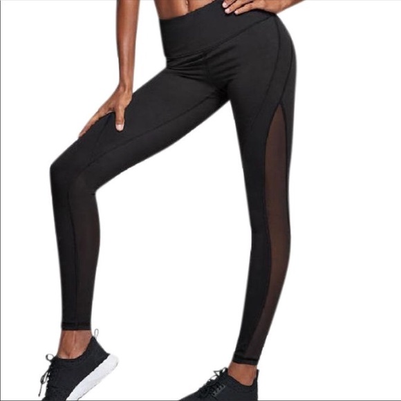 Victoria Secret Sport Black Side Mesh 